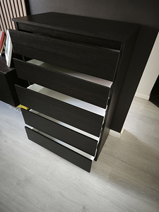 Ikea Kullen kummut 5 sahtliga (mustjaspruun) (3 foto / 3)