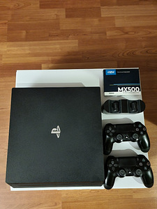 PS4 Pro 1TB SSD + 2 pulti + laadimisdokk (1 foto / 2)