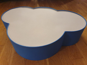 Laevalgusti / Laelamp - sinine pilveke (4 LED E27 60W pirni) (1 foto / 6)
