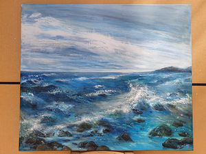 Морская картина - морская картина 70х60 см - 2007 г. Декабрь