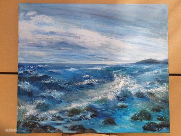 Морская картина - морская картина 70х60 см - 2007 г. Декабрь (фото #1)