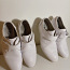 Белые кожаные туфли на липучке для мальчиков (37 и 38)вместе (фото #3)