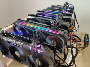 RTX 3070/3060ti x9 kaevur ETH miner mining (2 foto / 3)
