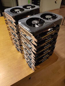 Kaevur 12x GTX ASUS 1660 SUPER TUF 360,6MHS (1 foto / 3)