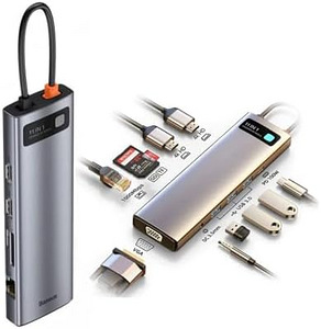 USB-C Hub 11in1 Baseus Metal Gleam Series (4 foto / 4)