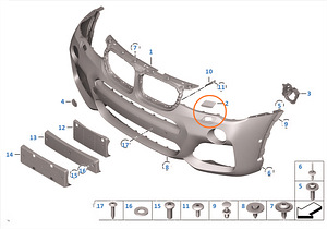 BMW F 25, F26 Esitulede pesuri düüside katted ,51118070696 (3 foto / 3)