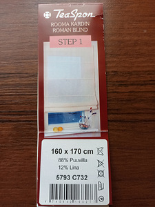 TeaSpon rooma kardin 160*170 (2 foto / 8)