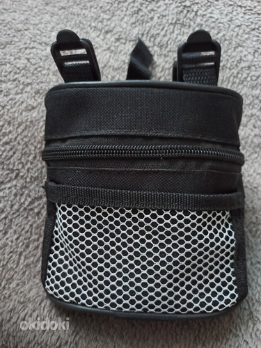 Велосипедная сумка для рамы, полиэстер, черная (фото #1)