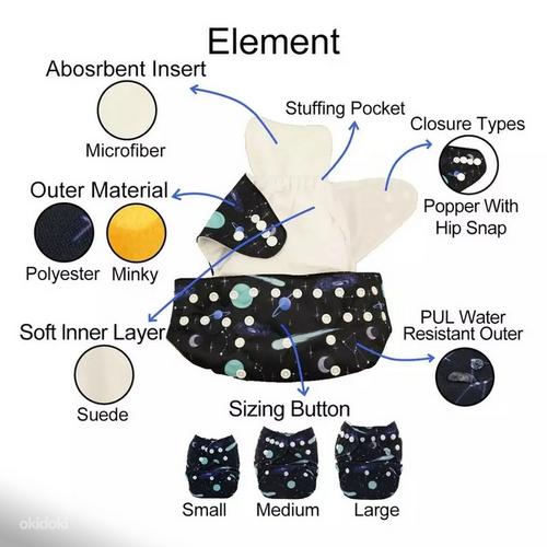 Riidest taskumähkmed / riidest mähkmed / mähkme püksid (foto #10)