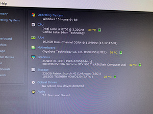 Mänguriarvuti komplekt i7-8700, gtx980 ti, benq 144hz (1 foto / 4)