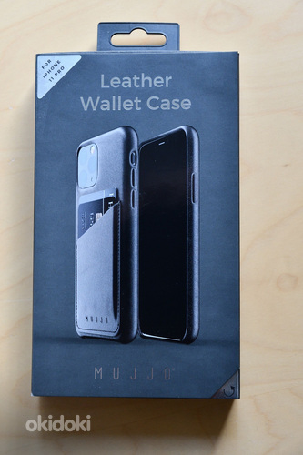 iPhone 11Pro nahast ümbris Mujjo kaarditaskuga, uus