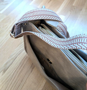 Naiste käekott beezikashall kirju tekstiilrihmaga (3 foto / 5)