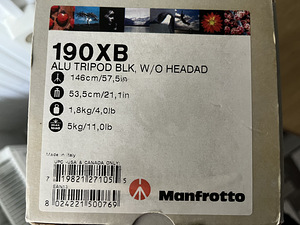 Manfrotto 190XB statiiv + 222 joystick kuulpea (3 foto / 5)