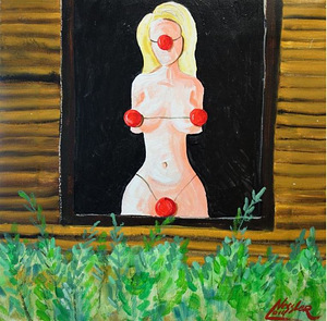 Картина Яна Несслера "Терпимая Венера в окне" 2014 г.