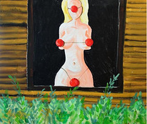 Jaanus Nessleri maal "Tolatsev Veenus aknal" 2014