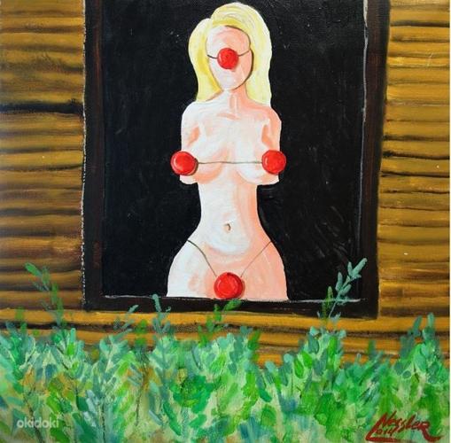 Jaanus Nessleri maal "Tolatsev Veenus aknal" 2014 (foto #1)