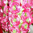 Ilus pidulik roosa-roheline 3D lilline kleit,146-152, uus (foto #5)