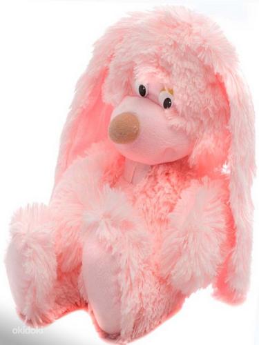 Fancy очаровательный большой мягкий розовый заяц (фото #3)