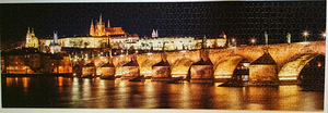 DINO PUZZLE PANORAMIC Karli sild Pragas,1000 tk, uus (3 foto / 5)