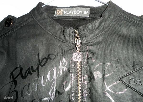 Playboy мужская черная джинсовая куртка, M -L-46, новая (фото #2)