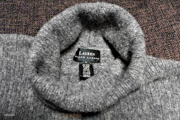 Ralph Lauren серый шерстяной свитер, L (фото #4)
