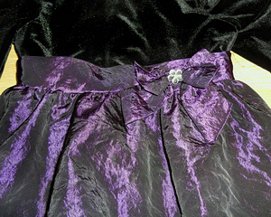 Нарядное бархатное платье с шелковой юбкой-тюльпан, 128-134