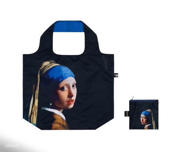 «Девушка с сережкой» складная сумка-шоппер, новая (фото #1)