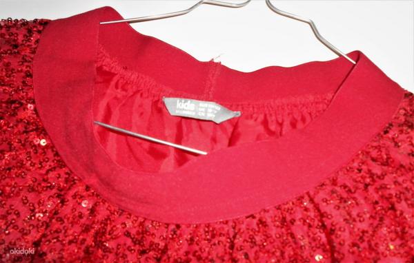 Lindex красная блестящая юбка (146/152 см) (фото #5)