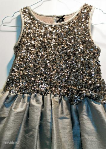 Next золотистое нарядное платье (128) (фото #3)
