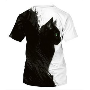 Must kiisuke uus 3D printiga T-särk ( L/XL) (5 foto / 5)