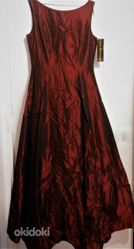 Джина Баккони винно-красное вечернее платье-выпускное платье (38/40) (фото #4)