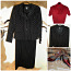 Elegantne must kostüüm-pintsak ja seelik-pliats, 36-38-S-M (foto #1)