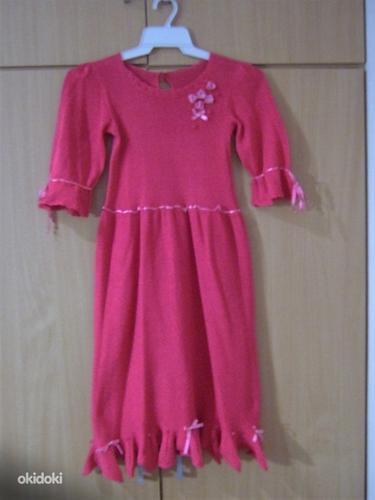 Kootud kleit tüdrukule, 5-7 aasta, käsitöö (foto #1)