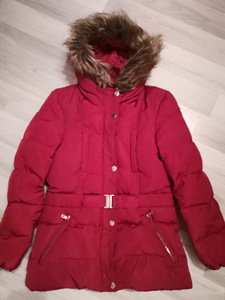 Детская зимняя куртка на пуху, размер 158