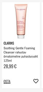 CLARINS rahustav õrnatoimeline puhastusvaht (2 foto / 2)