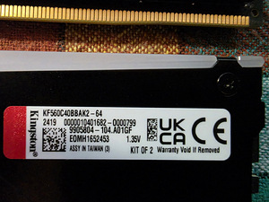 Kingston Fury Beast Black RGB 4x32GB DDR5 6000MHz (3 foto / 3)