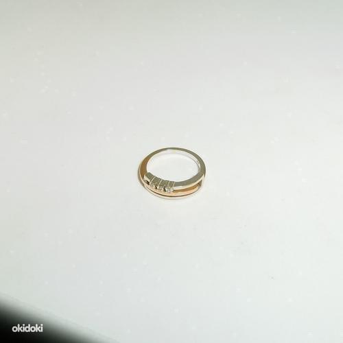 Kuld sõrmus teemantidega 585 proov (№L183) (foto #1)