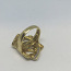 Золотое кольцо 750 пробы с бриллиантами (№635) (фото #2)