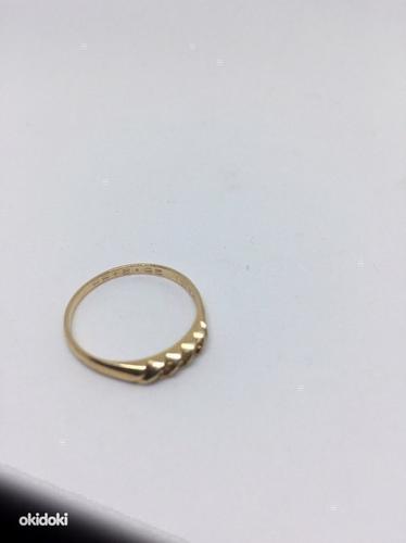 Kuld sõrmus teemanditega 585 proov (№731) (foto #1)