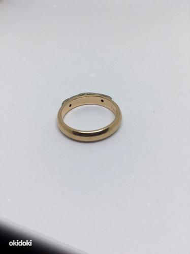 Золотое кольцо с бриллиантами 585 пробa (№726) (фото #2)