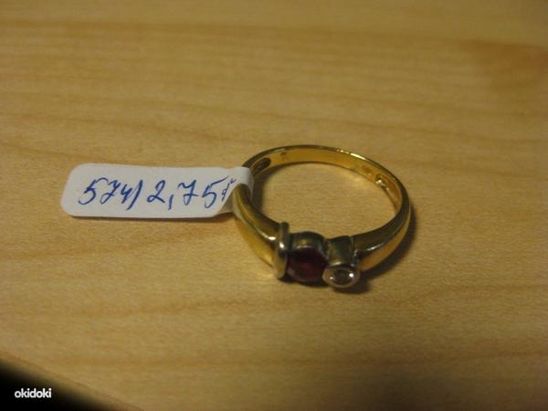 Kuld sõrmus teemantidega (№574) (foto #1)