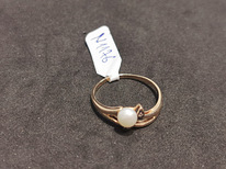 Золотое кольцо с бриллиантами (№1176)