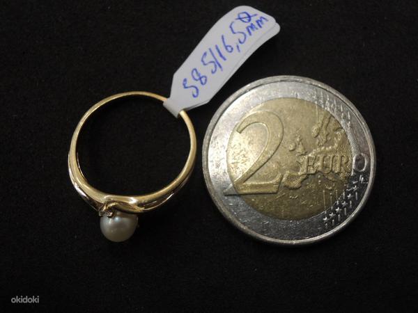 Золотое кольцо 585 пробы c бриллиантами (№L642) (фото #4)