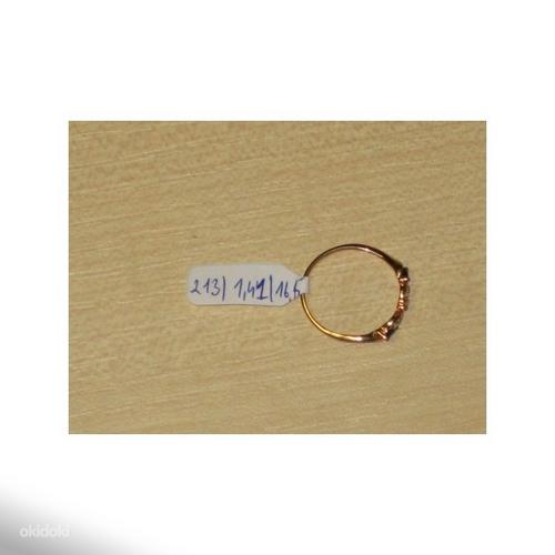 Кольцо с бриллиантом 585 проба (№213) (фото #2)