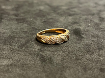 Kuld sõrmus teemandiga 585 proov (№K202)