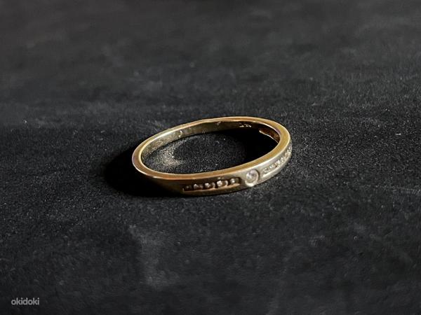Золотое кольцо с бриллиантом 585 проба (№K214) (фото #1)