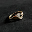 Kuld sõrmus teemantidega 585 proov (№K220) (foto #1)
