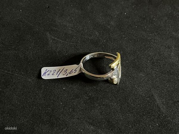 Золотое кольцо с бриллиантом 585 проба (№K221) (фото #2)