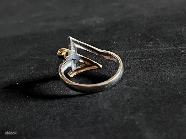 Золотое кольцо с бриллиантом 585 проба (№K221) (фото #3)