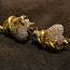 Kuld kõrvarõngad teemantidega 750 proov (№L846) (foto #5)